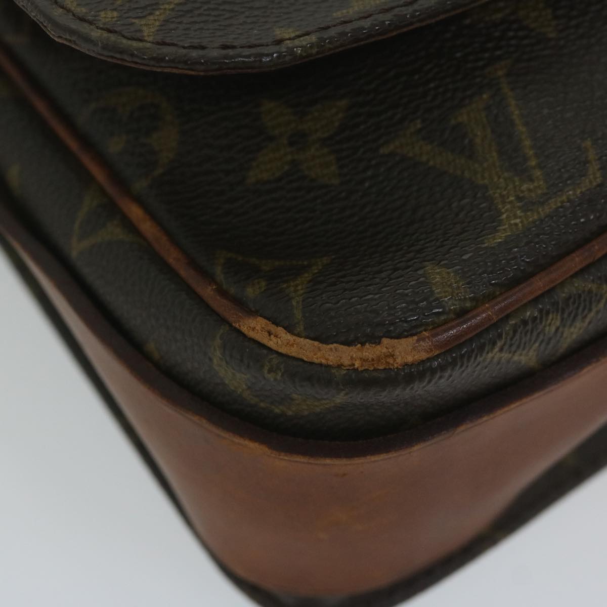 LOUIS VUITTON Monogram Cartouchiere GM Shoulder Bag M51252 LV Auth bs10642