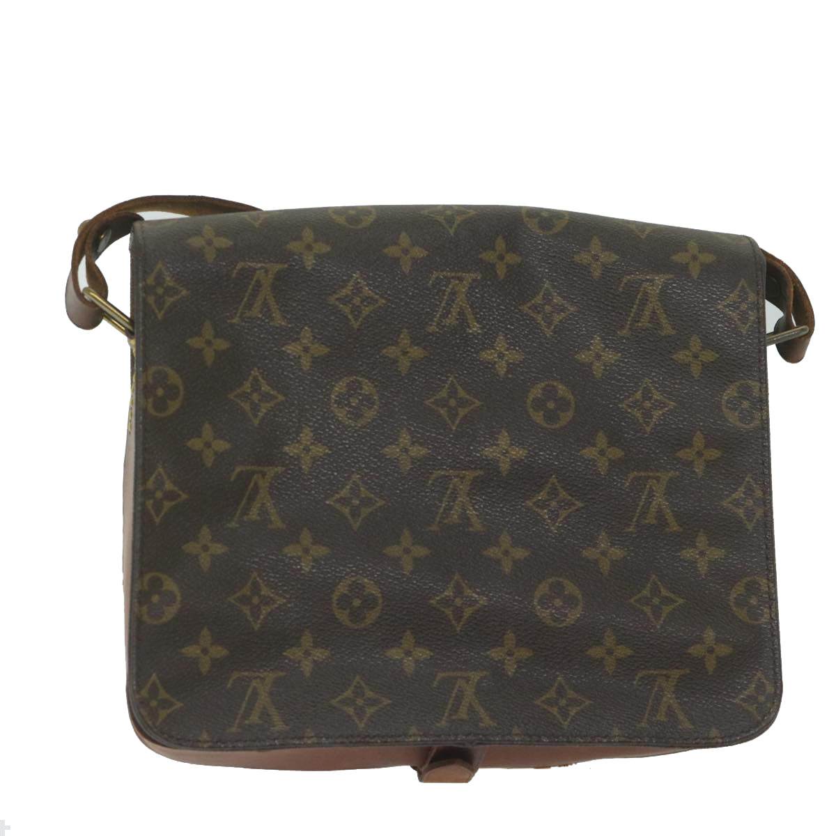 LOUIS VUITTON Monogram Cartouchiere GM Shoulder Bag M51252 LV Auth bs10642