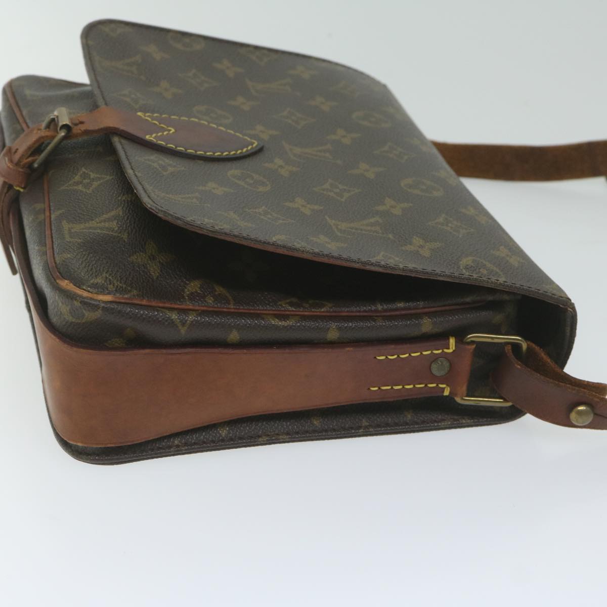 LOUIS VUITTON Monogram Cartouchiere GM Shoulder Bag M51252 LV Auth bs10642