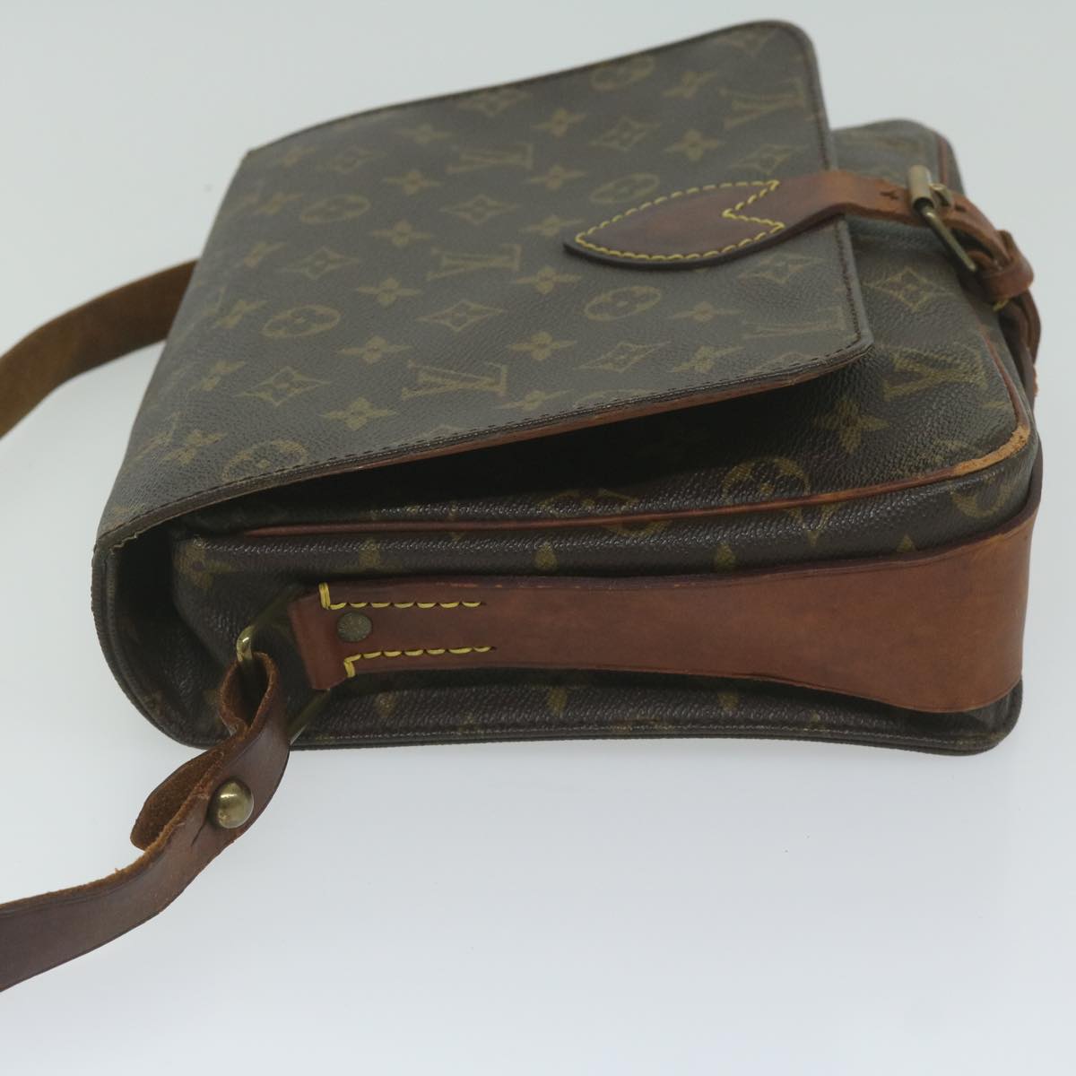 LOUIS VUITTON Monogram Cartouchiere GM Shoulder Bag M51252 LV Auth bs10642