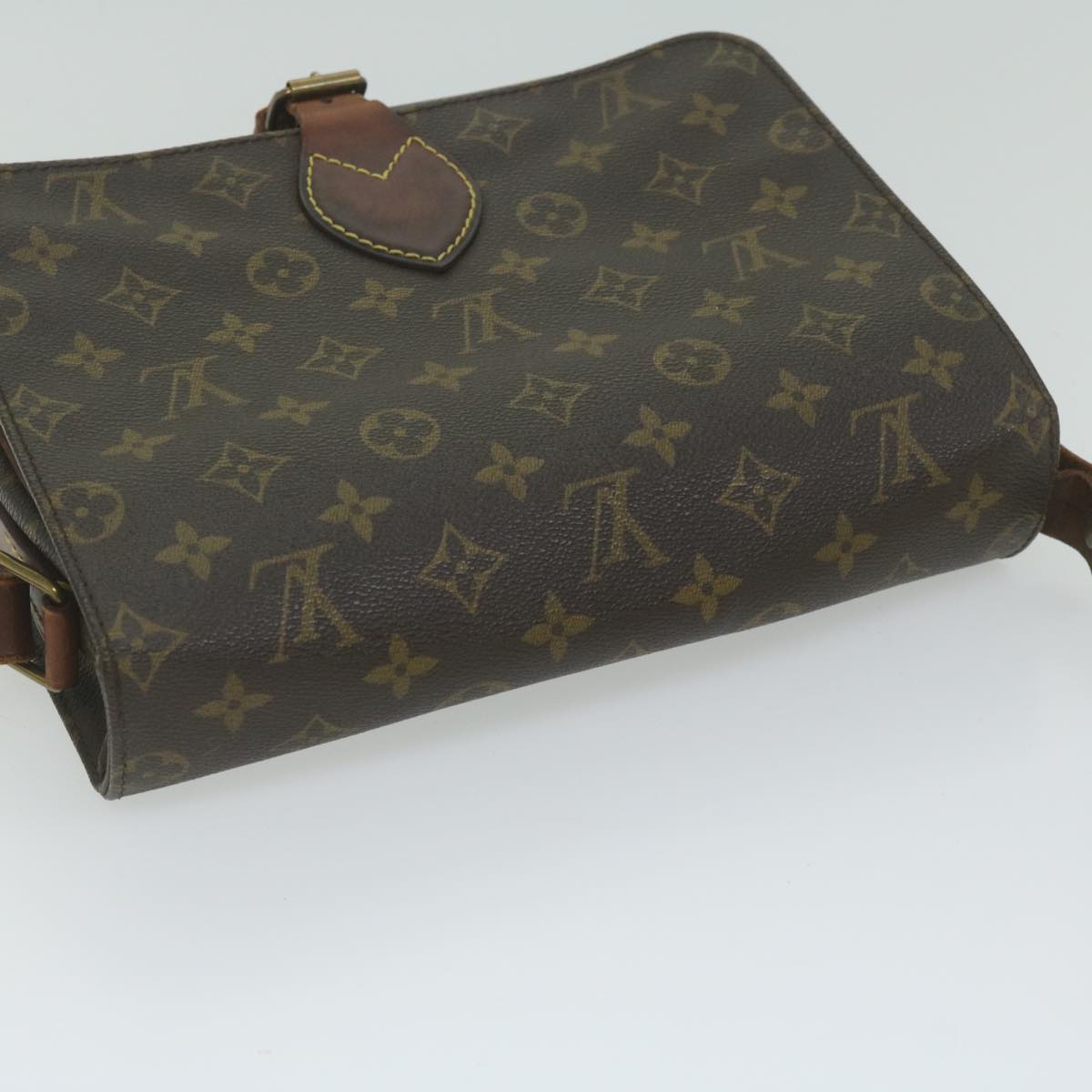 LOUIS VUITTON Monogram Cartouchiere GM Shoulder Bag M51252 LV Auth bs10642