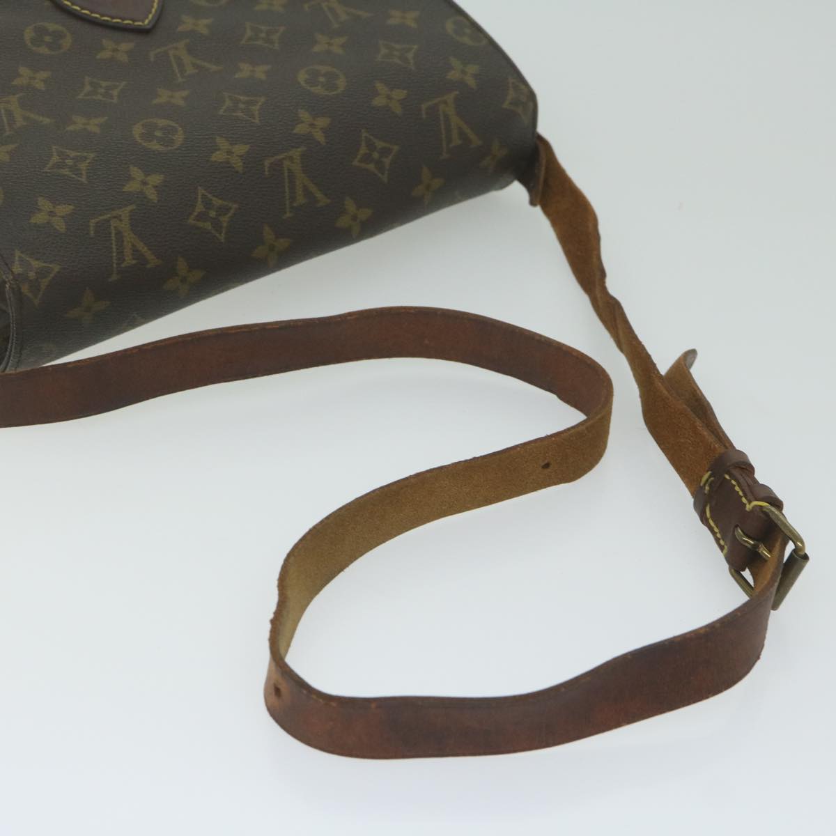 LOUIS VUITTON Monogram Cartouchiere GM Shoulder Bag M51252 LV Auth bs10642