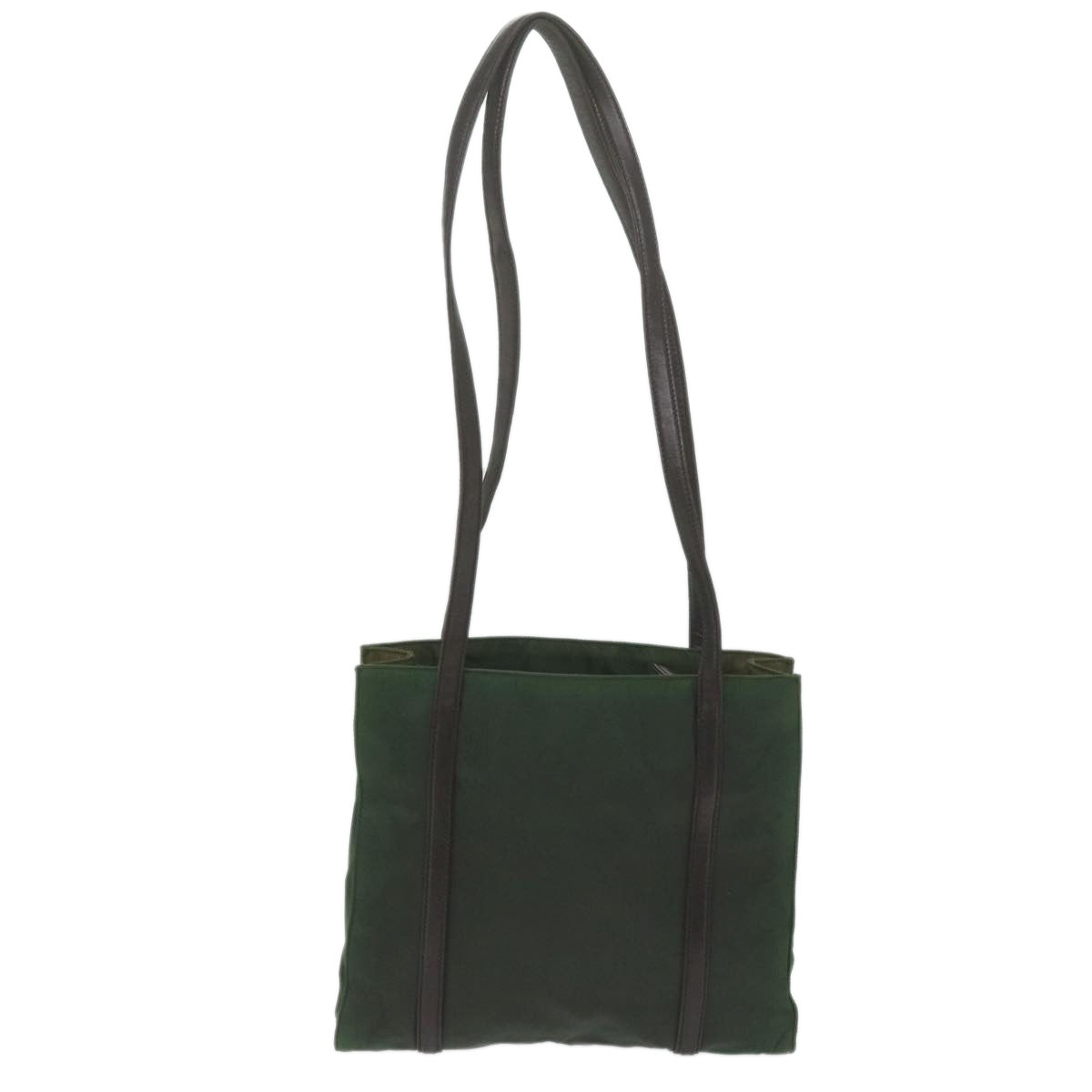 PRADA Shoulder Bag Nylon Green Auth bs10689 - 0