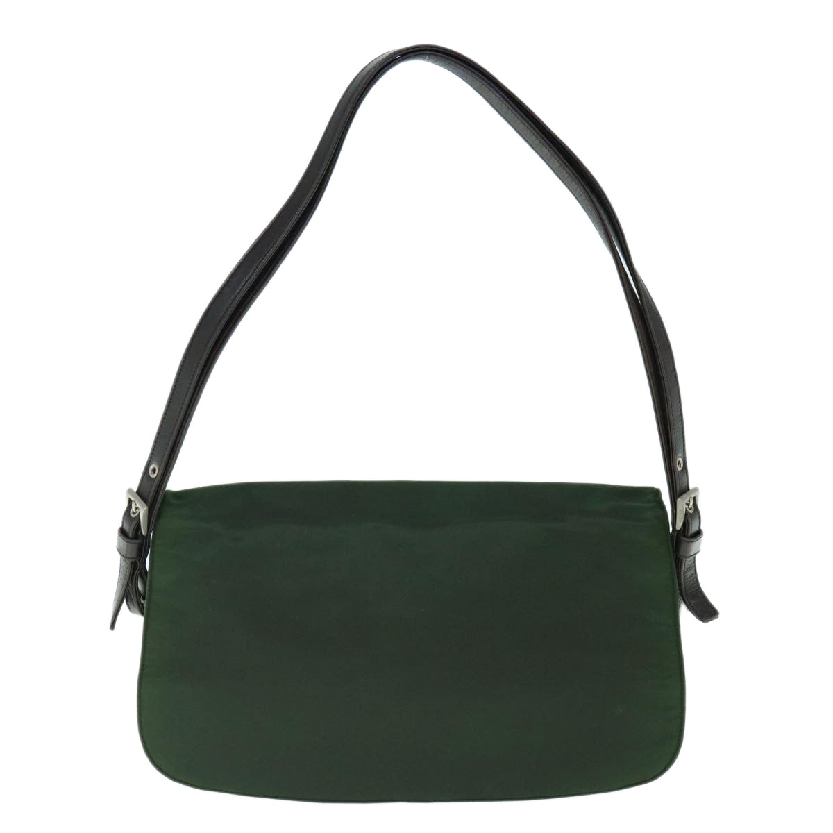 PRADA Shoulder Bag Nylon Green Auth bs10692