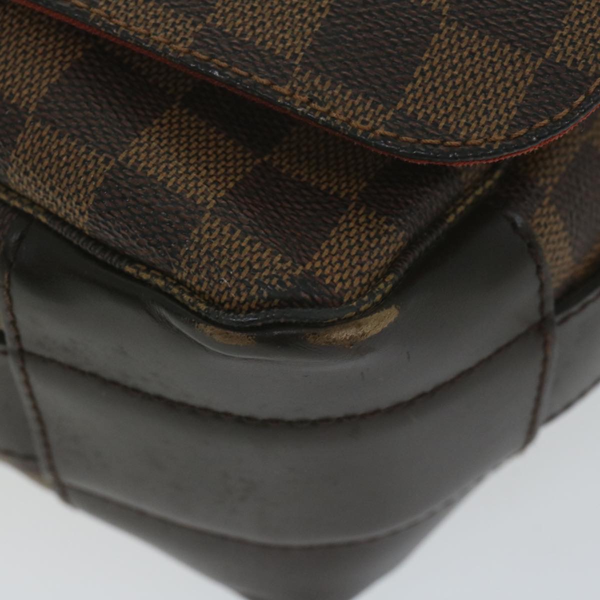 LOUIS VUITTON Damier Ebene Bastille Shoulder Bag N45258 LV Auth bs10712