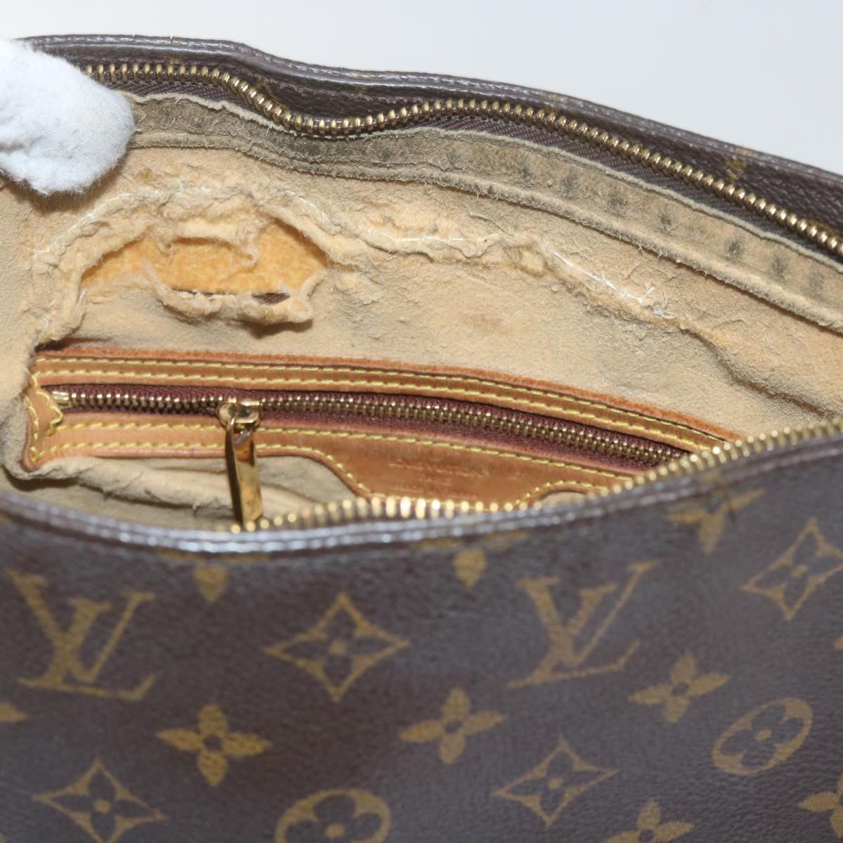 LOUIS VUITTON Monogram Looping GM Shoulder Bag M51145 LV Auth bs10715