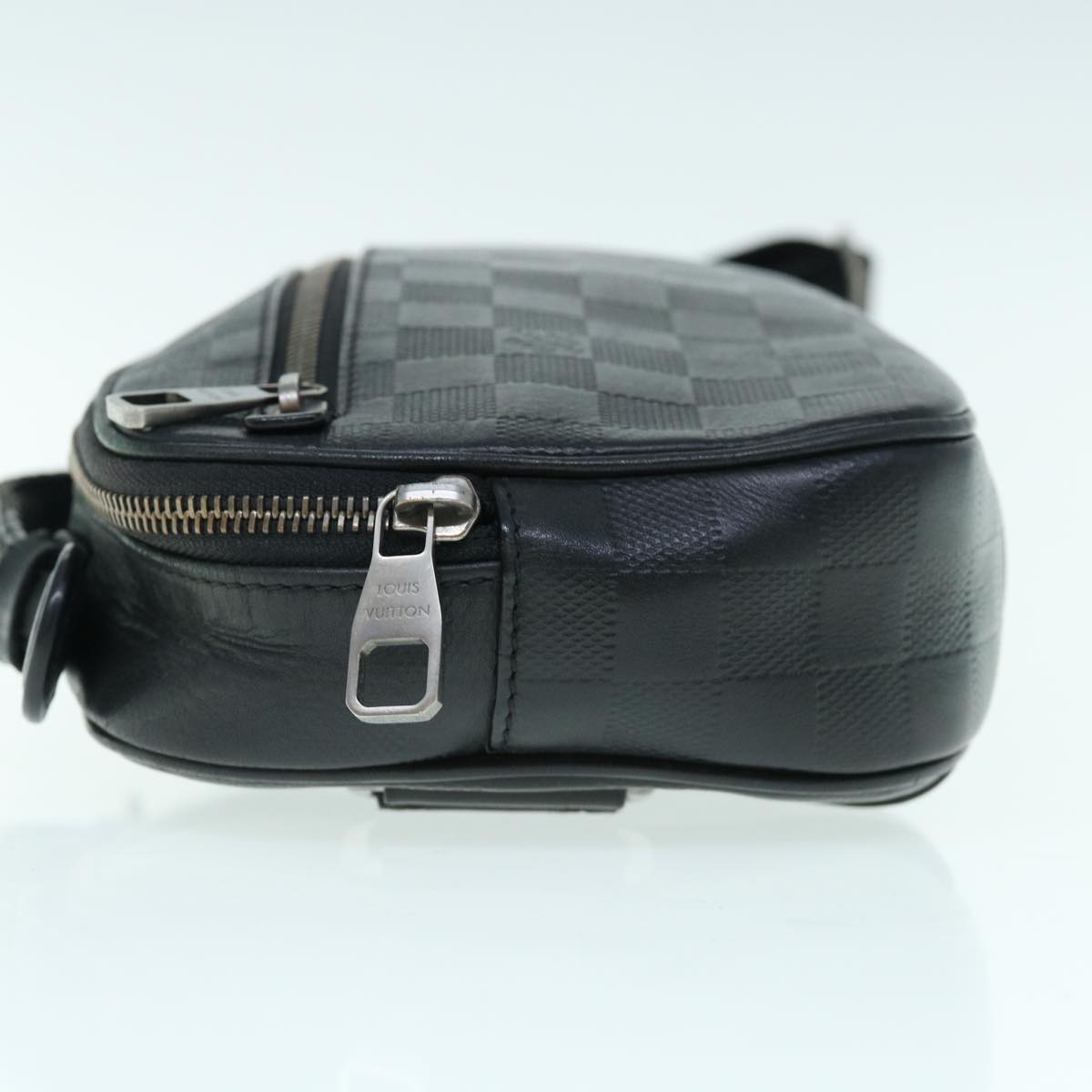 LOUIS VUITTON Damier Anfini Ambreil ShoulderBag Black Onyx N41288 Auth bs10716