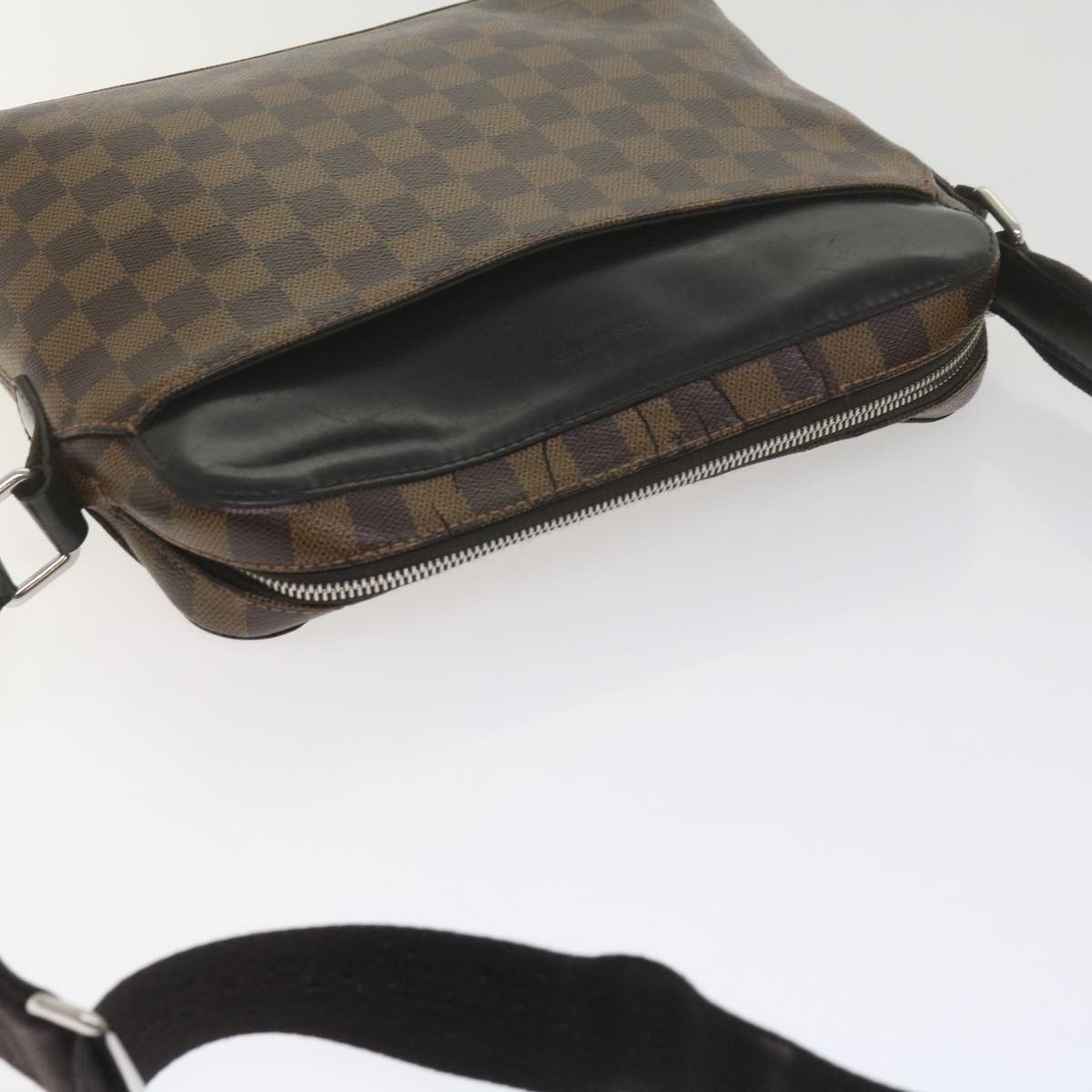 LOUIS VUITTON Damier Ebene Jake Messenger PM Shoulder Bag N41568 LV Auth bs10717