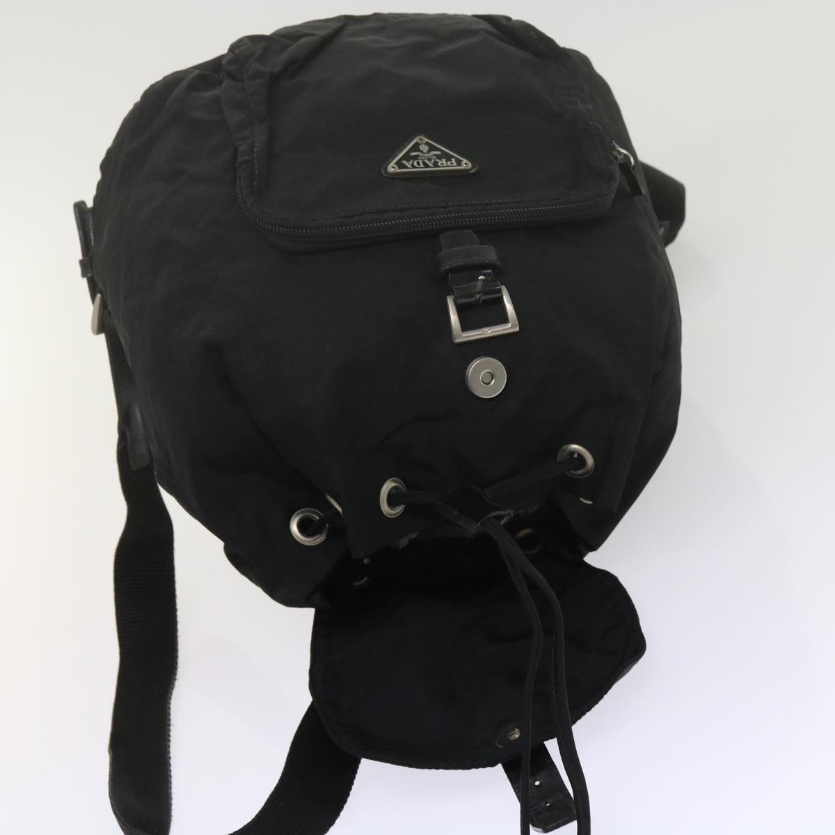 PRADA Backpack Nylon Black Auth bs10722