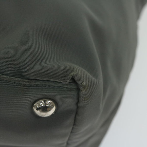 PRADA Tote Bag Nylon 2way Gray Auth bs10723