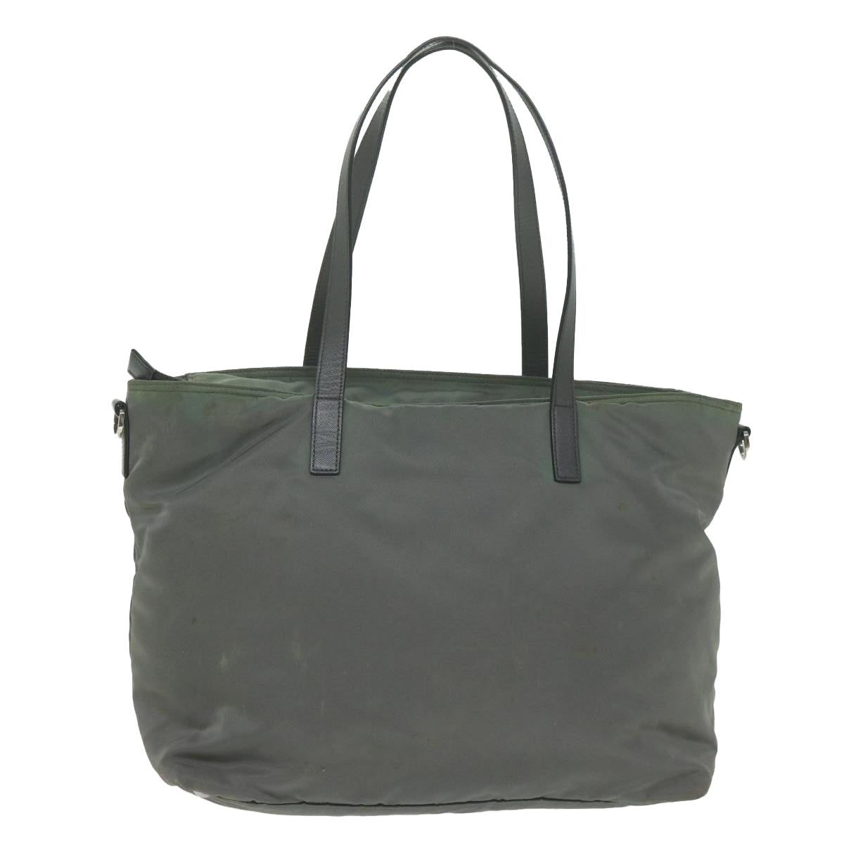 PRADA Tote Bag Nylon 2way Gray Auth bs10723 - 0