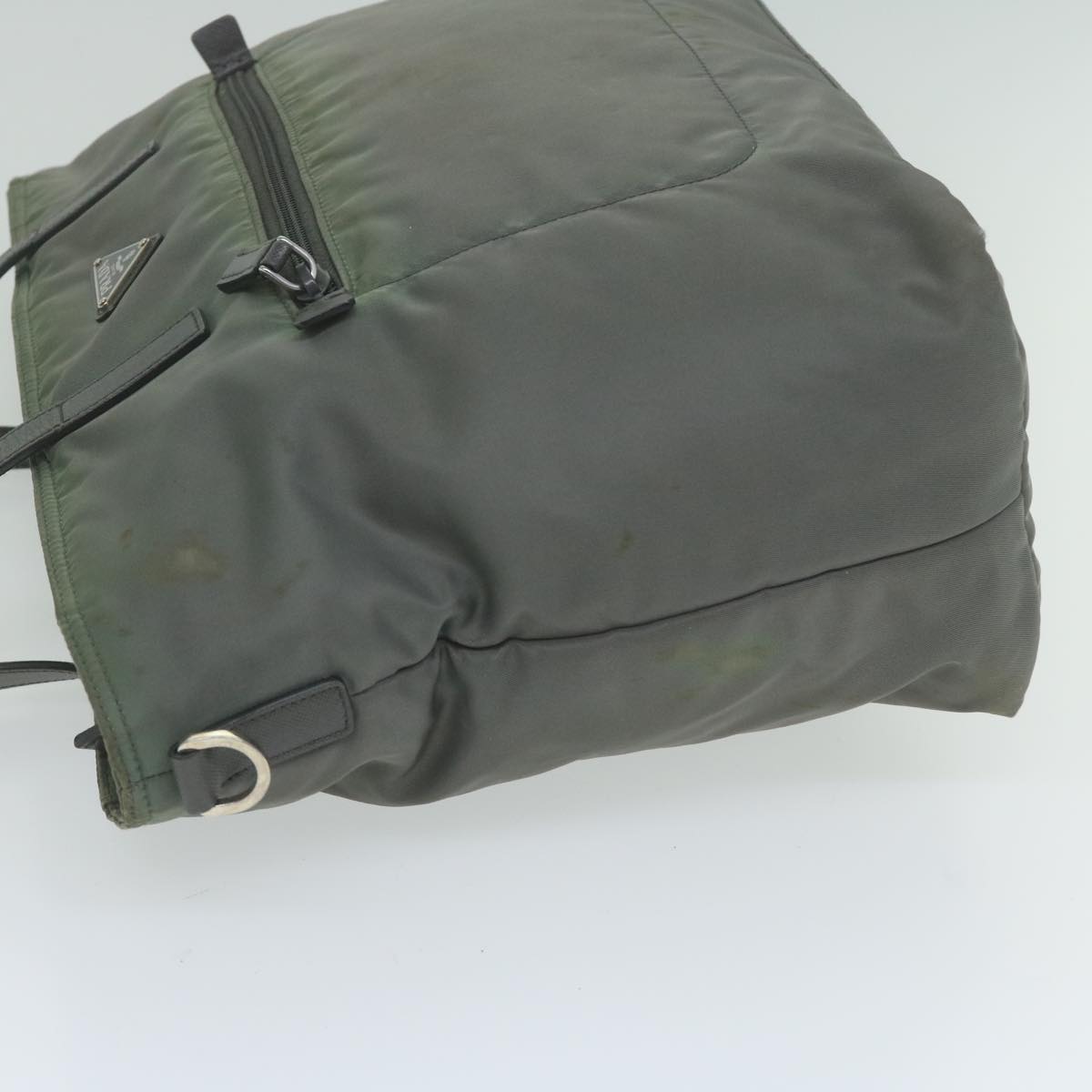 PRADA Tote Bag Nylon 2way Gray Auth bs10723