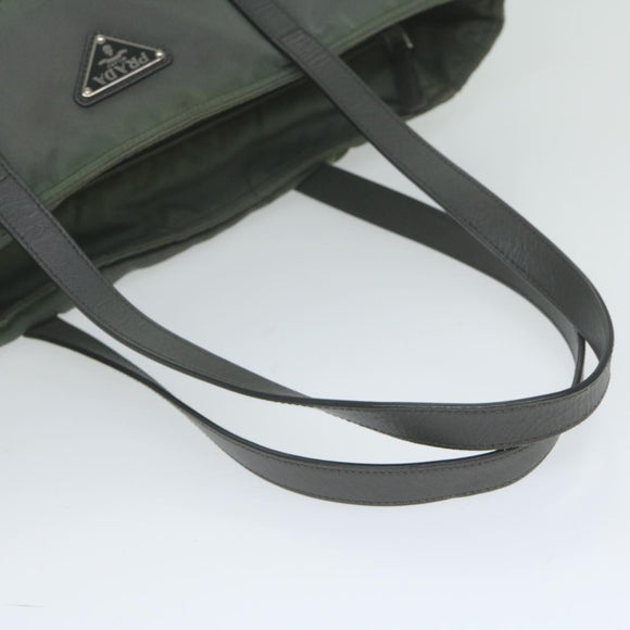 PRADA Tote Bag Nylon 2way Gray Auth bs10723