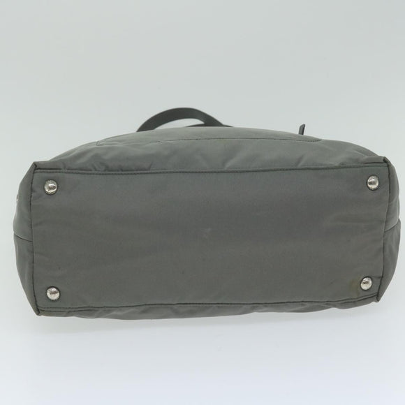 PRADA Tote Bag Nylon 2way Gray Auth bs10723