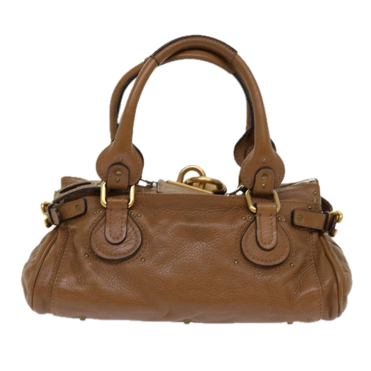 Chloe Paddington Hand Bag Leather Brown 01 09 51 5191 Auth bs10726