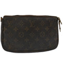 LOUIS VUITTON Monogram Pochette Accessoires Pouch M51980 LV Auth bs10734-1
