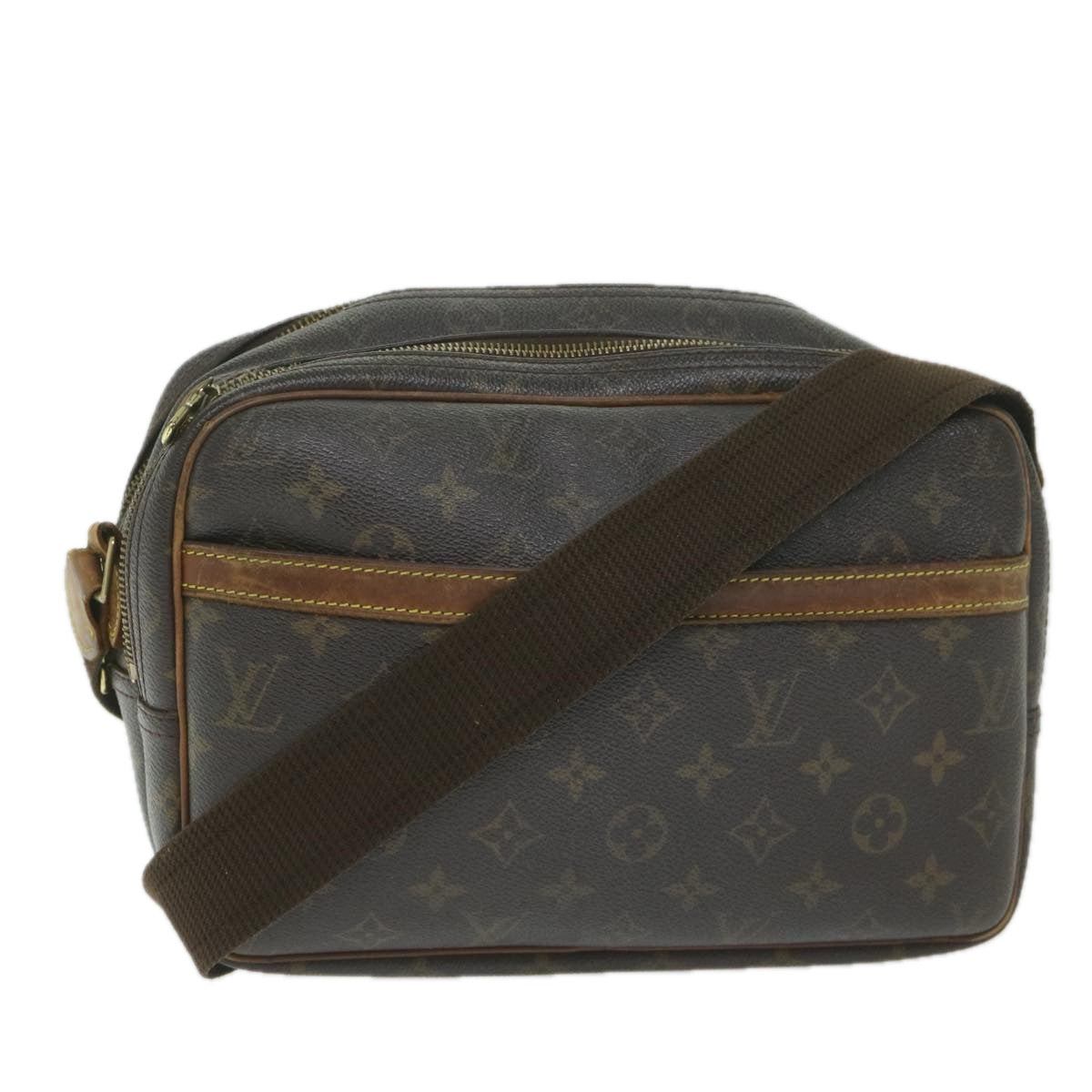 LOUIS VUITTON Monogram Reporter PM Shoulder Bag M45254 LV Auth bs10741