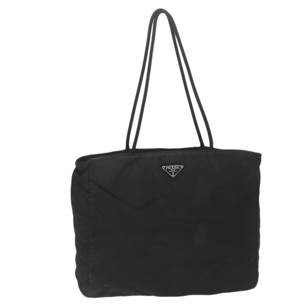 PRADA Tote Bag Nylon Black Auth bs10759