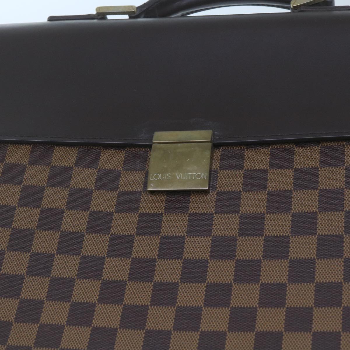 LOUIS VUITTON Damier Ebene Altona PM Briefcase N53315 LV Auth bs10767