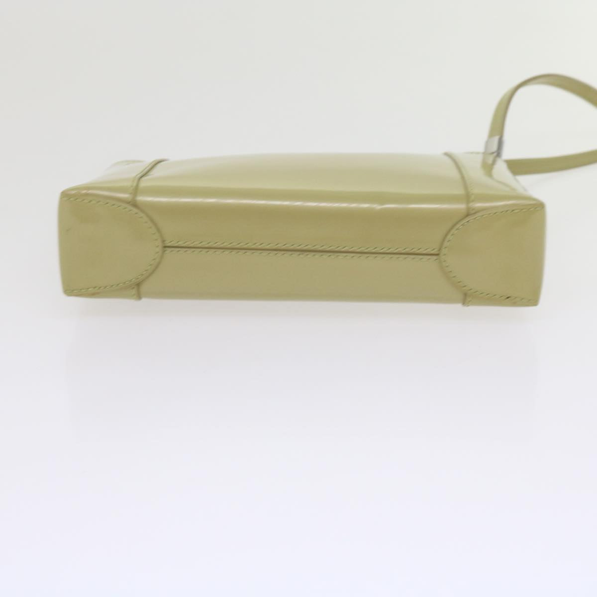 Christian Dior Shoulder Bag Patent leather Beige Auth bs10786