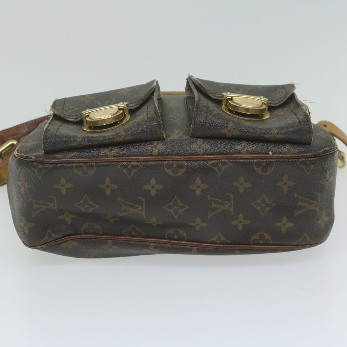 LOUIS VUITTON Monogram Hudson GM Shoulder Bag M40045 LV Auth bs10788