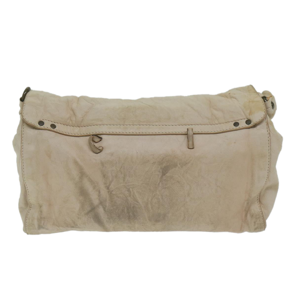 Chloe Shoulder Bag Leather Beige 175-BM-0107 Auth bs10806 - 0