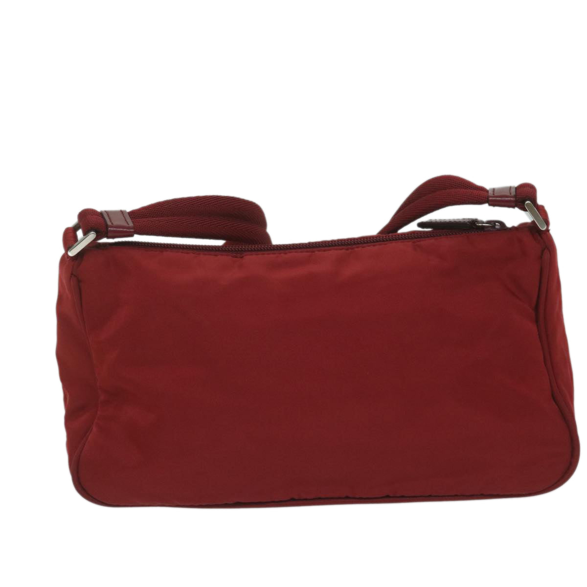 PRADA Shoulder Bag Nylon Red Auth bs10816 - 0