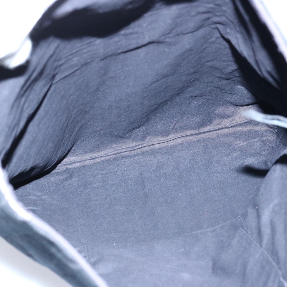 HERMES Amedaba GM Tote Bag Canvas Black Auth bs10817
