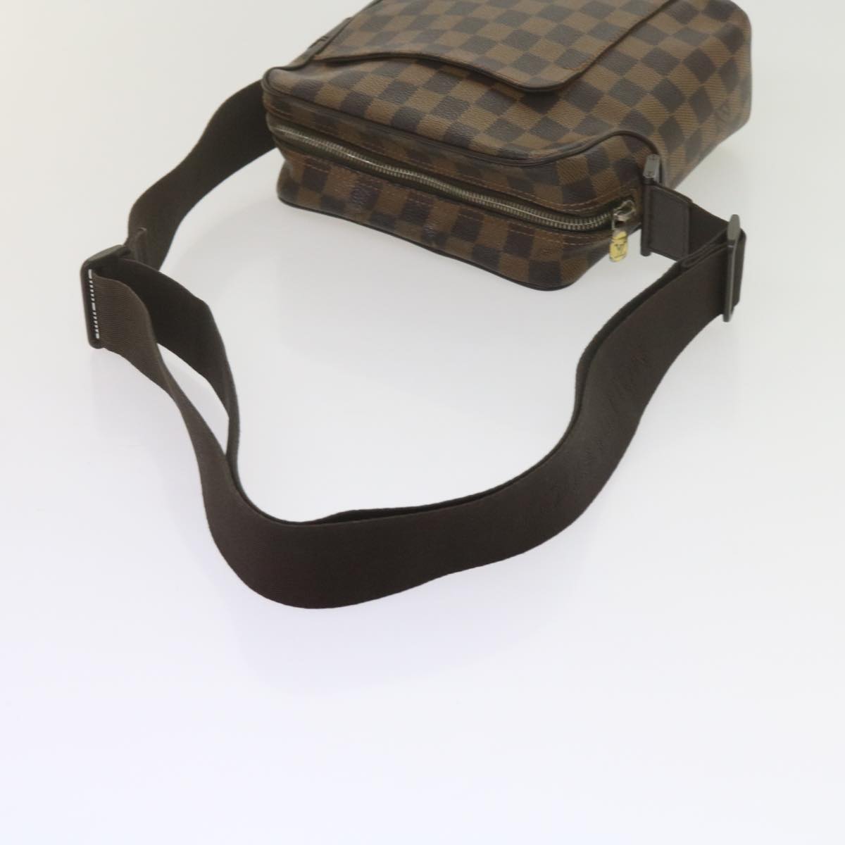 LOUIS VUITTON Damier Ebene Olaf PM Shoulder Bag N41442 LV Auth bs10828