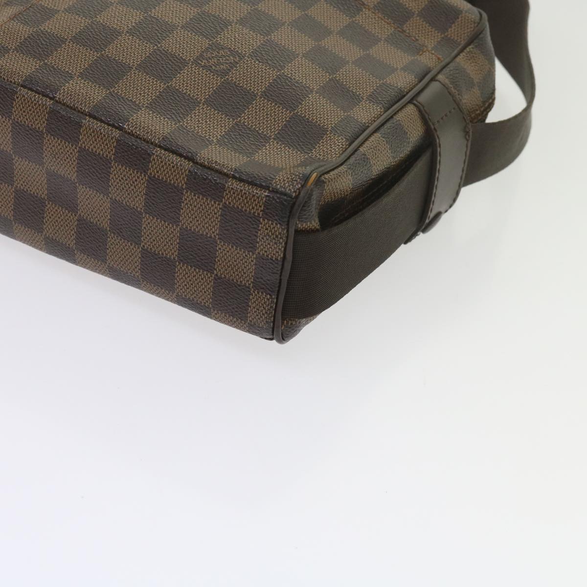 LOUIS VUITTON Damier Ebene Olaf PM Shoulder Bag N41442 LV Auth bs10828