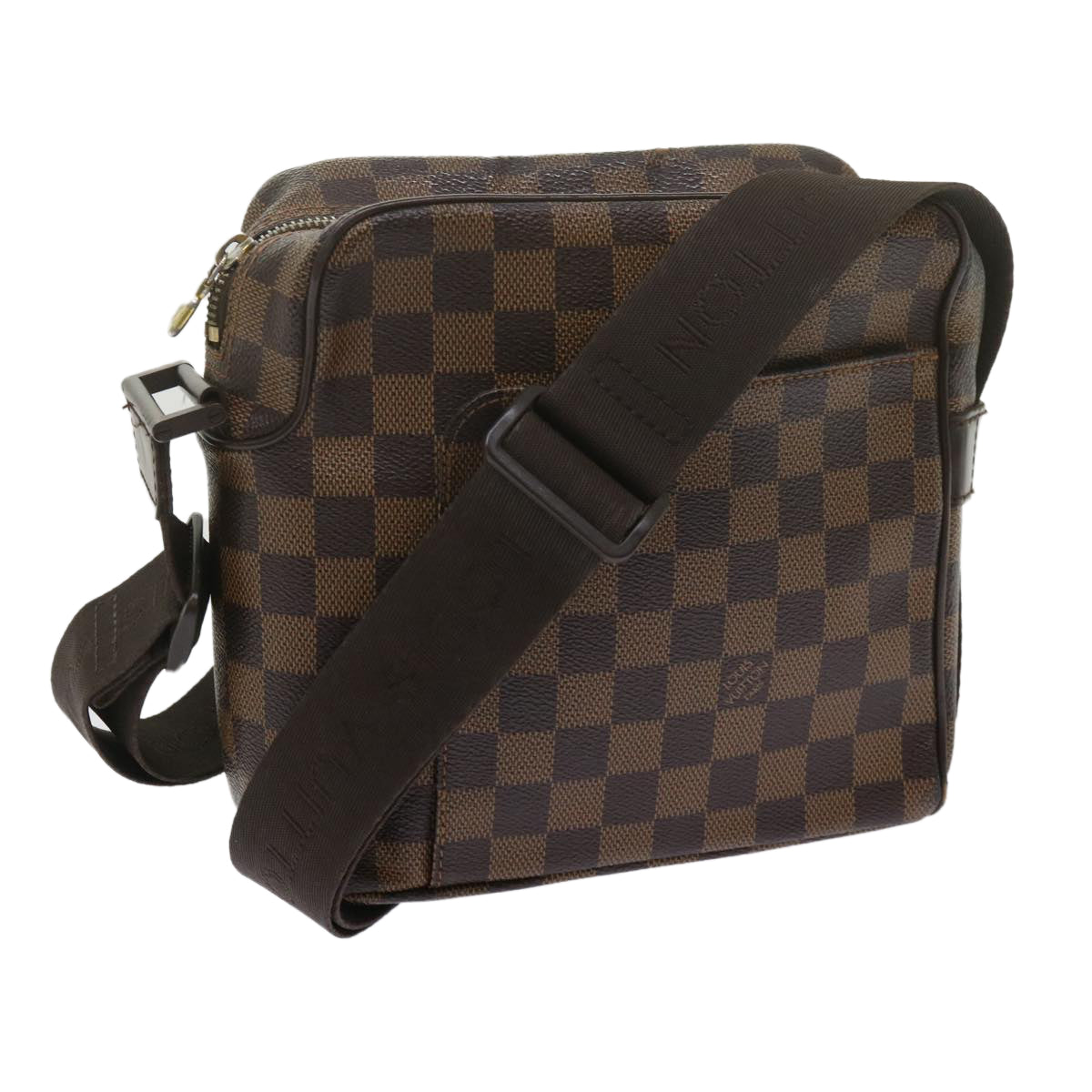 LOUIS VUITTON Damier Ebene Olaf PM Shoulder Bag N41442 LV Auth bs10828