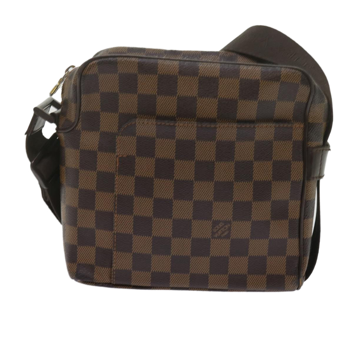 LOUIS VUITTON Damier Ebene Olaf PM Shoulder Bag N41442 LV Auth bs10828