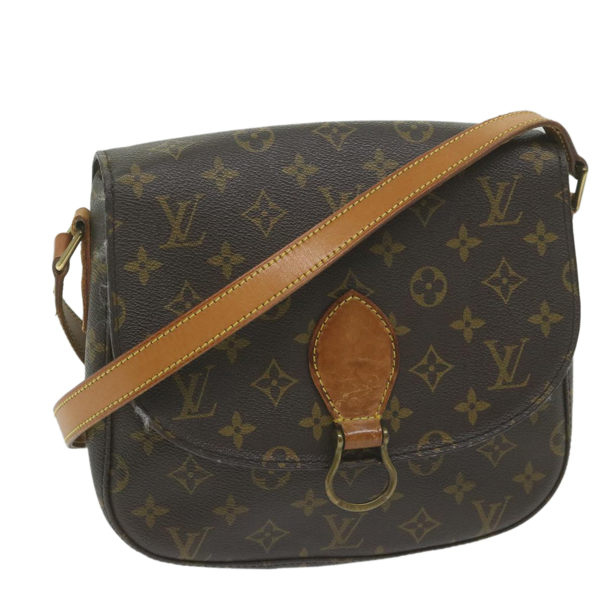 LOUIS VUITTON Monogram Saint Cloud GM Shoulder Bag M51242 LV Auth bs10832