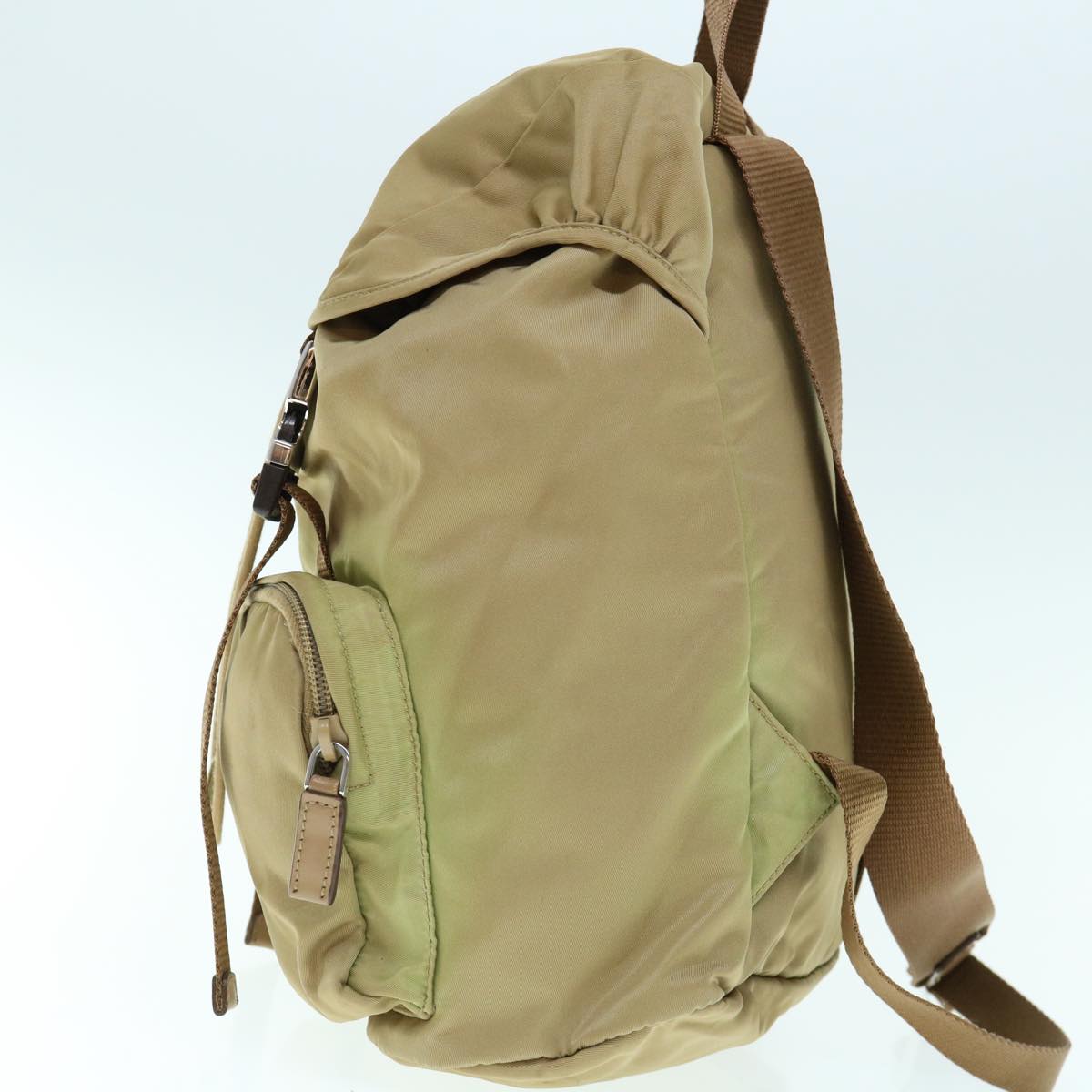 PRADA Backpack Nylon Khaki Auth bs10844