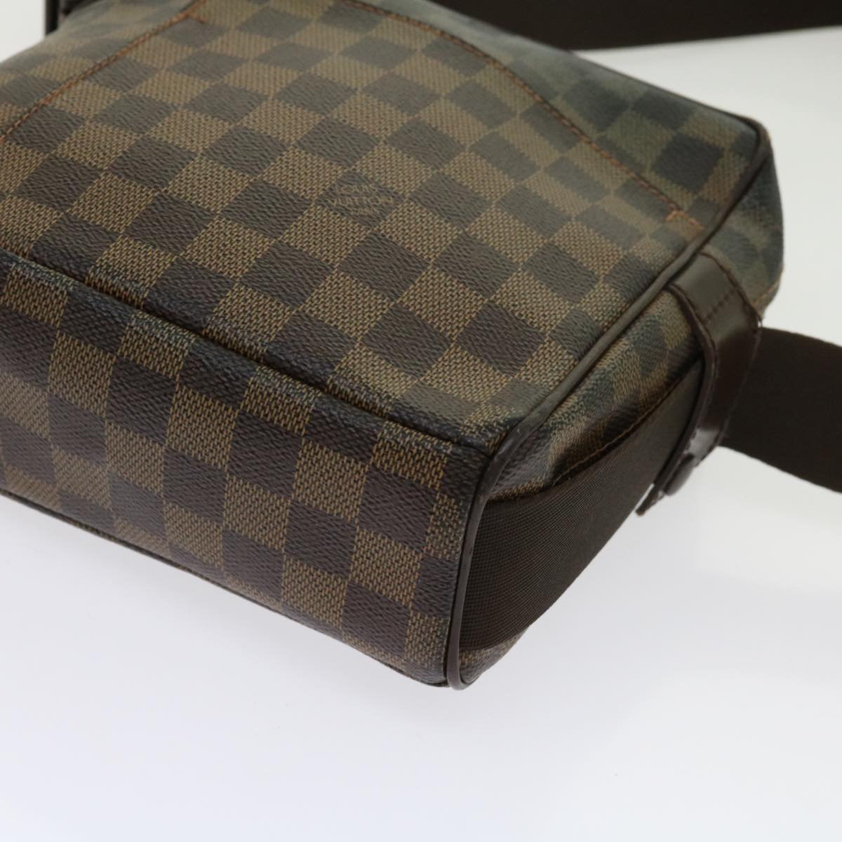 LOUIS VUITTON Damier Ebene Olaf PM Shoulder Bag N41442 LV Auth bs10853