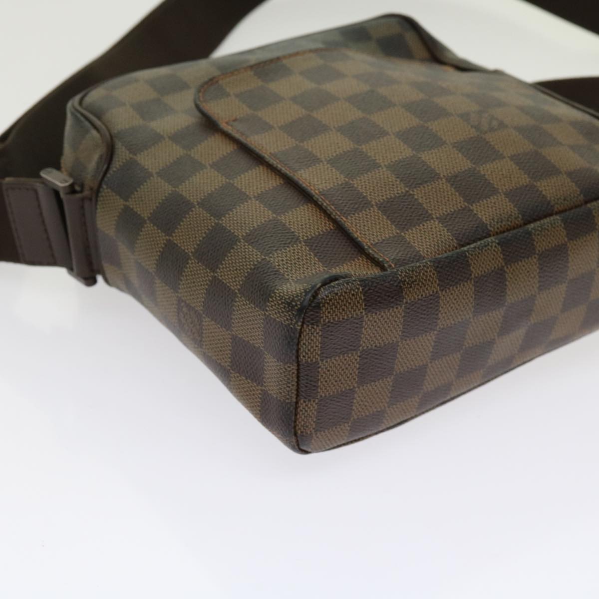 LOUIS VUITTON Damier Ebene Olaf PM Shoulder Bag N41442 LV Auth bs10853