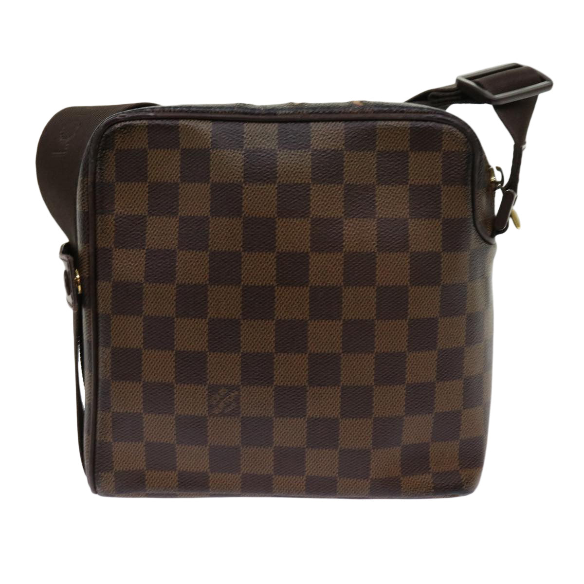 LOUIS VUITTON Damier Ebene Olaf PM Shoulder Bag N41442 LV Auth bs10853