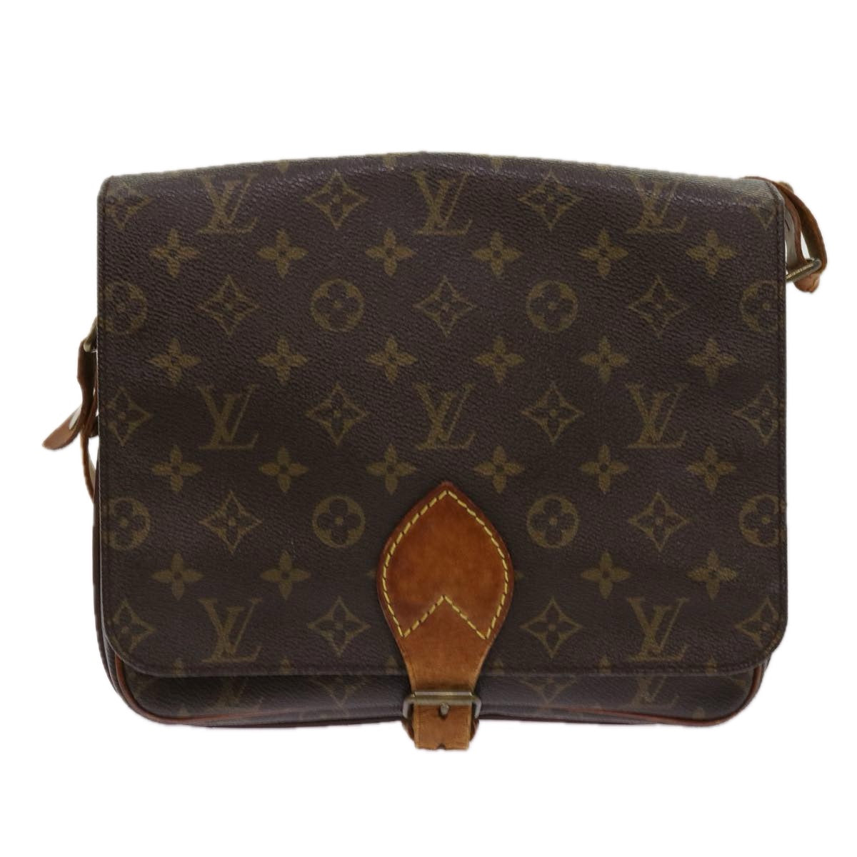 LOUIS VUITTON Monogram Cartouchiere GM Shoulder Bag M51252 LV Auth bs10862