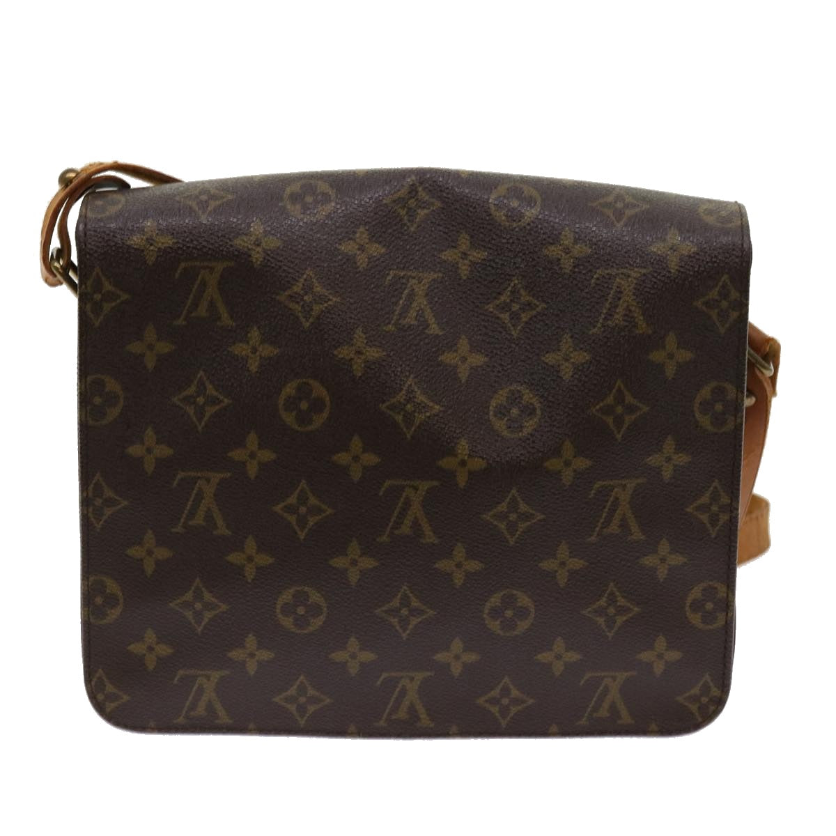 LOUIS VUITTON Monogram Cartouchiere GM Shoulder Bag M51252 LV Auth bs10862