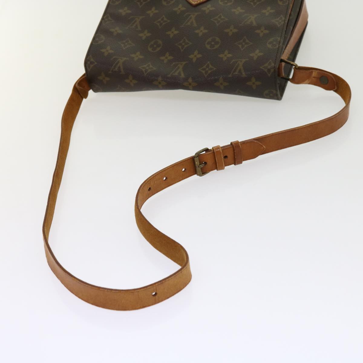 LOUIS VUITTON Monogram Cartouchiere GM Shoulder Bag M51252 LV Auth bs10862