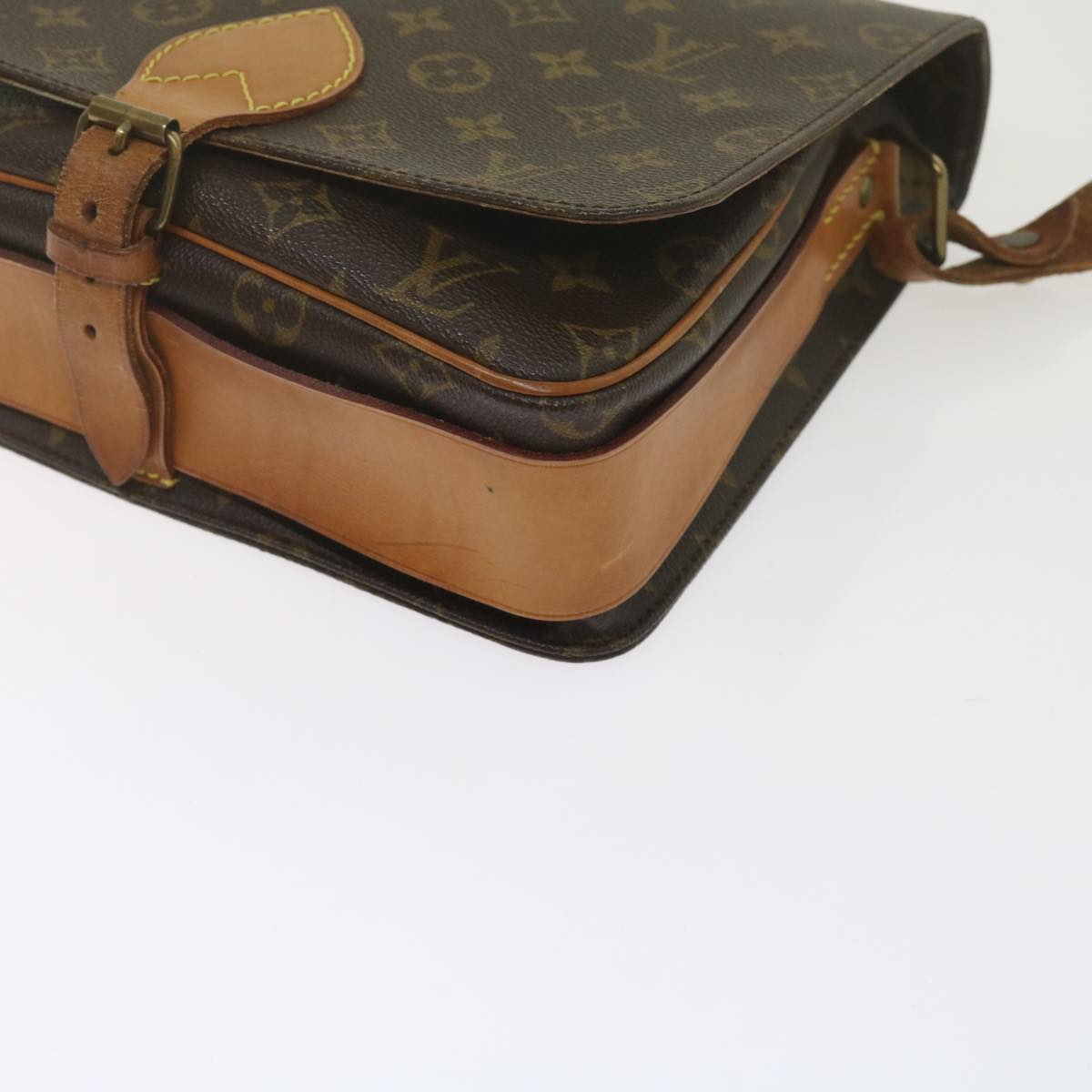 LOUIS VUITTON Monogram Cartouchiere GM Shoulder Bag M51252 LV Auth bs10864