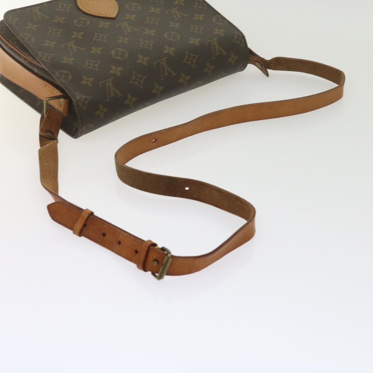 LOUIS VUITTON Monogram Cartouchiere GM Shoulder Bag M51252 LV Auth bs10864