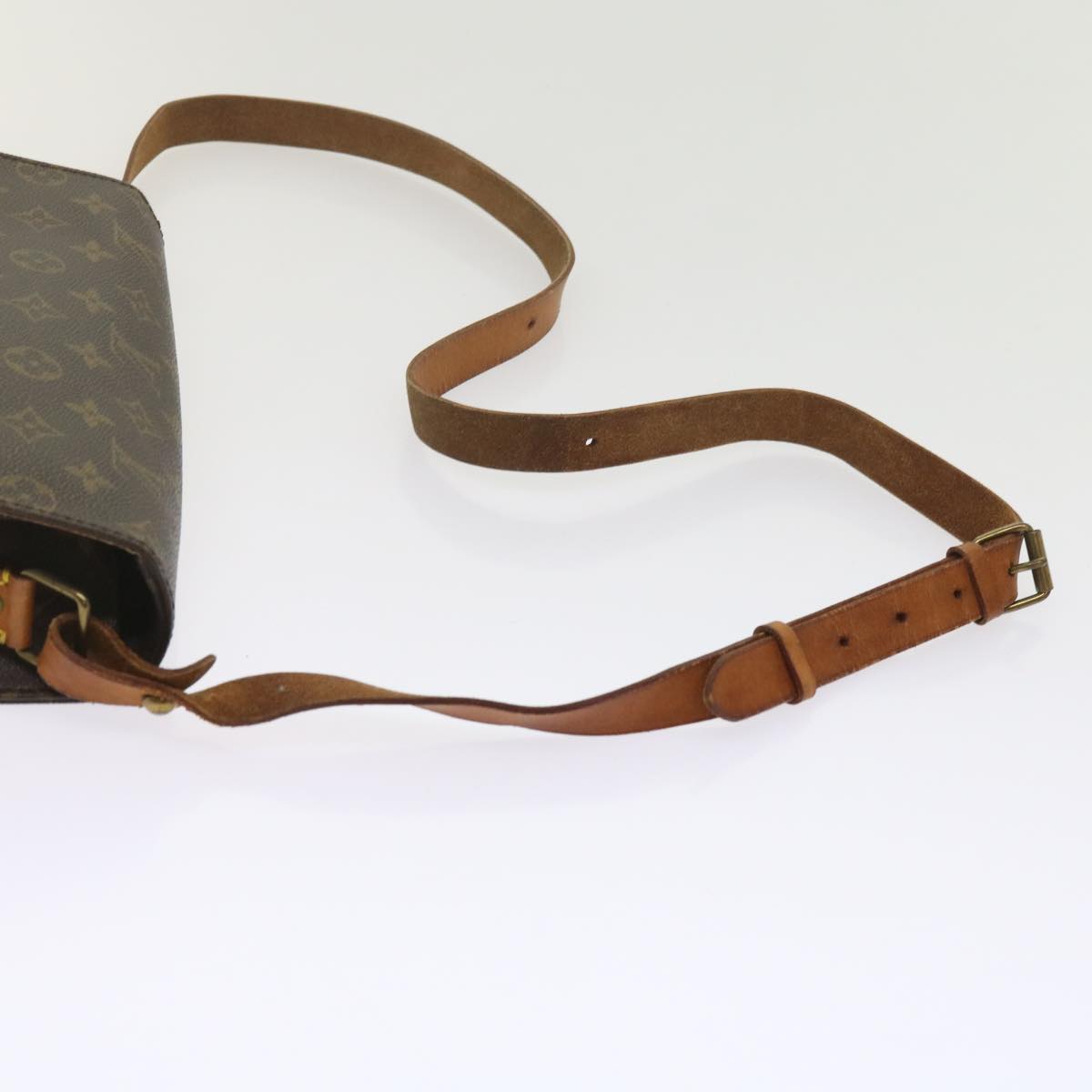 LOUIS VUITTON Monogram Cartouchiere GM Shoulder Bag M51252 LV Auth bs10864