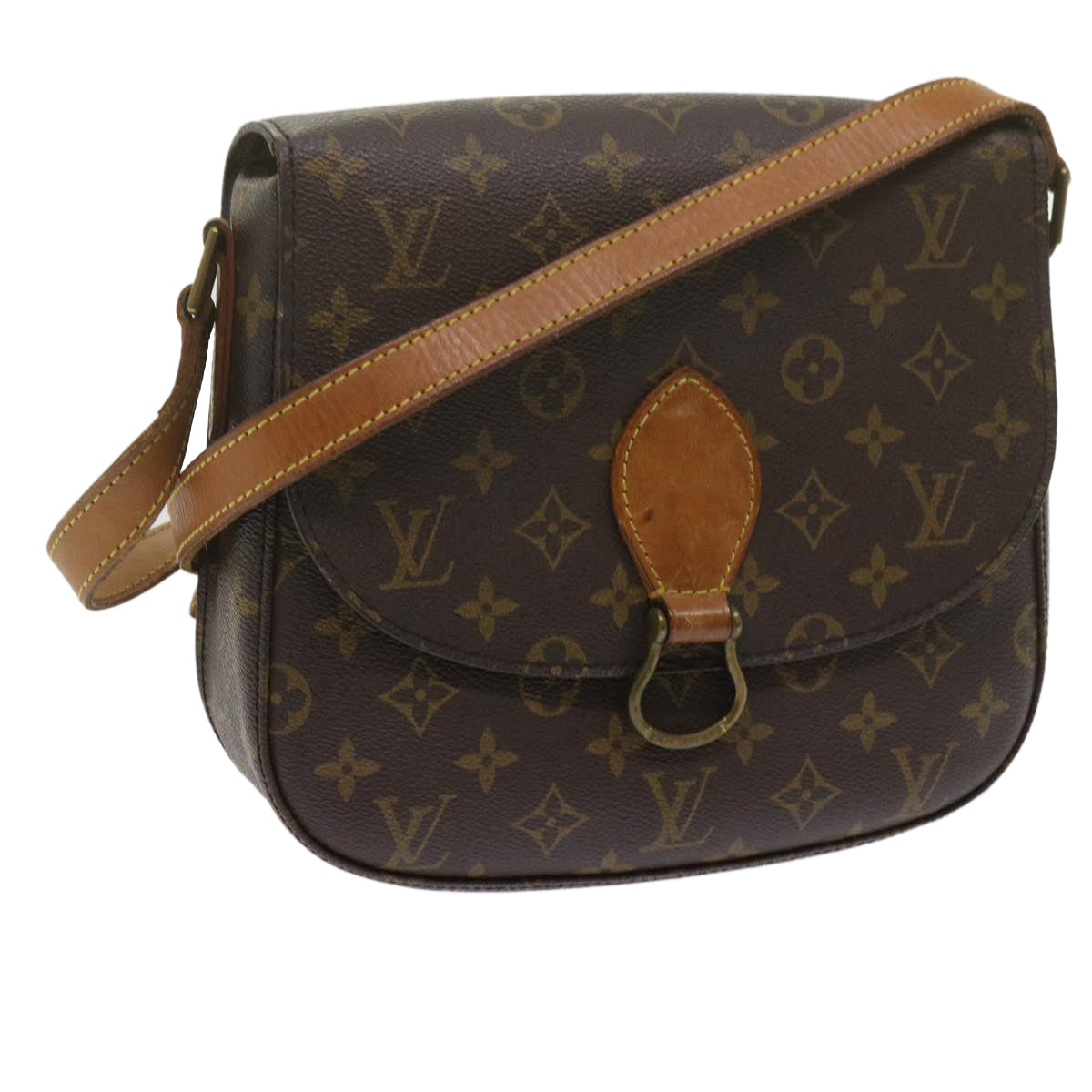 LOUIS VUITTON Monogram Saint Cloud GM Shoulder Bag M51242 LV Auth bs10865