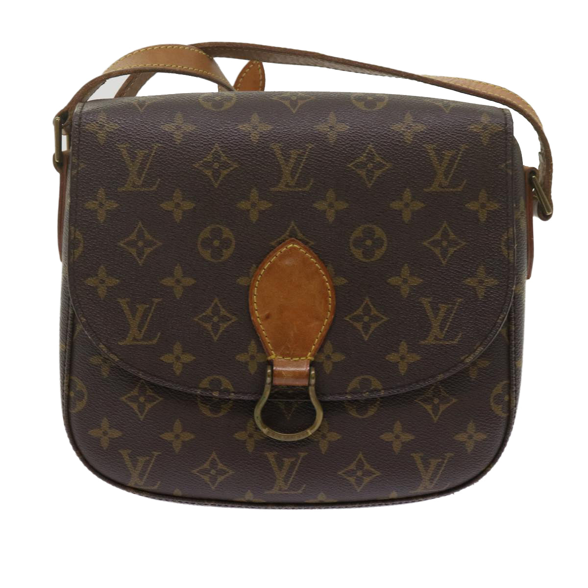 LOUIS VUITTON Monogram Saint Cloud GM Shoulder Bag M51242 LV Auth bs10865