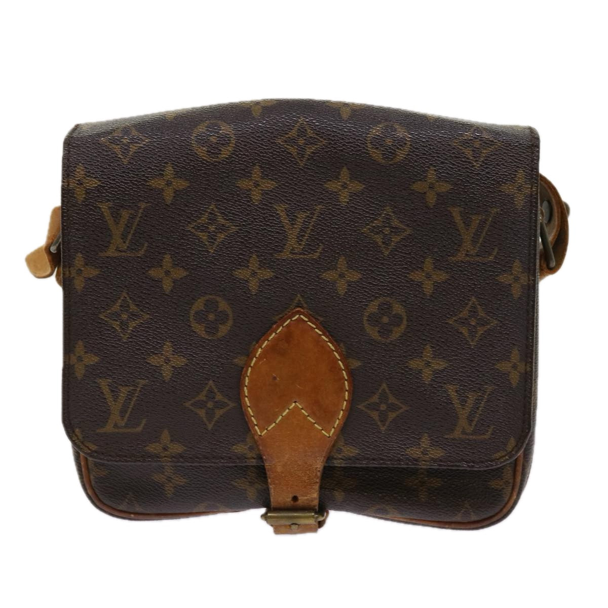 LOUIS VUITTON Monogram Cartouchiere MM Shoulder Bag M51253 LV Auth bs10866