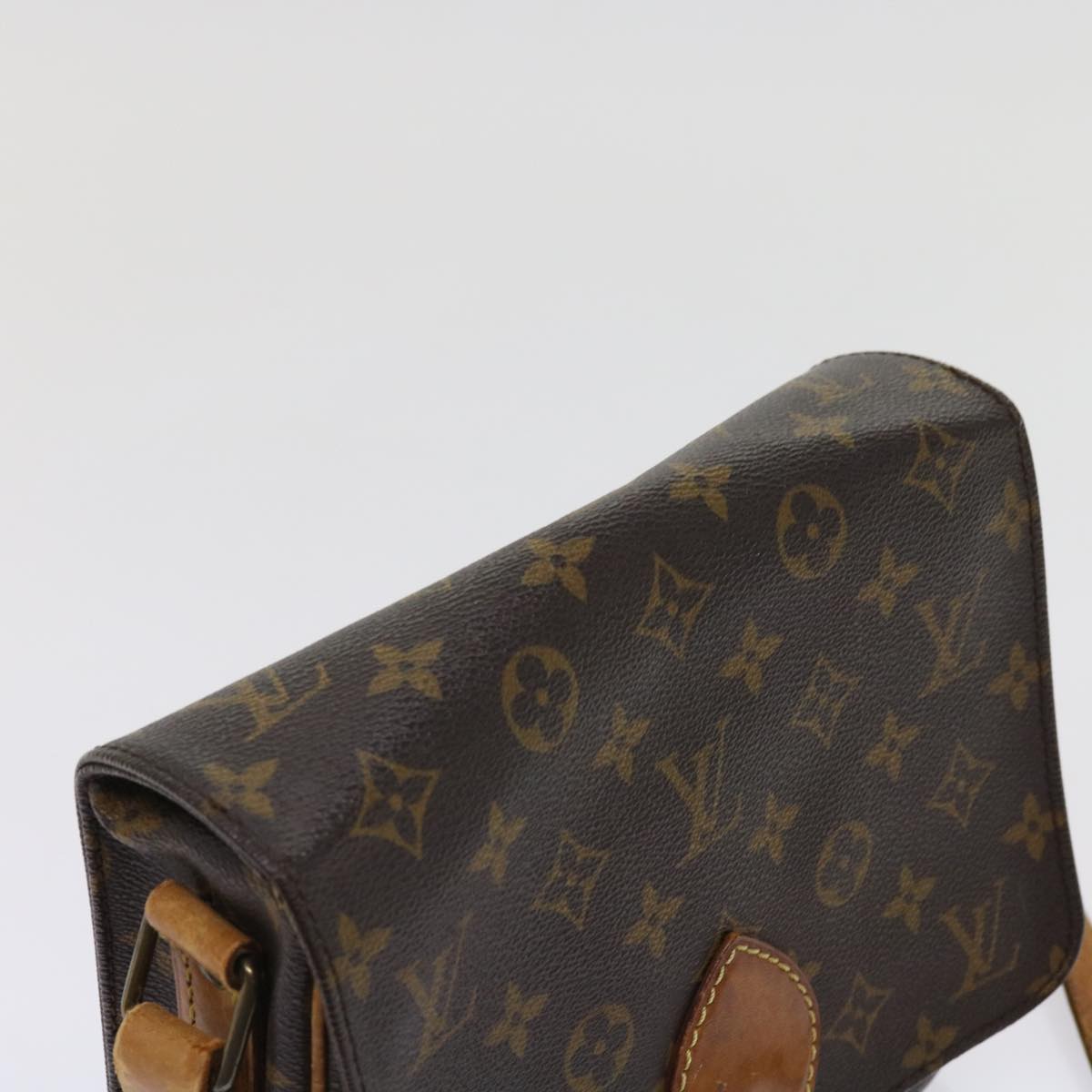 LOUIS VUITTON Monogram Cartouchiere MM Shoulder Bag M51253 LV Auth bs10866