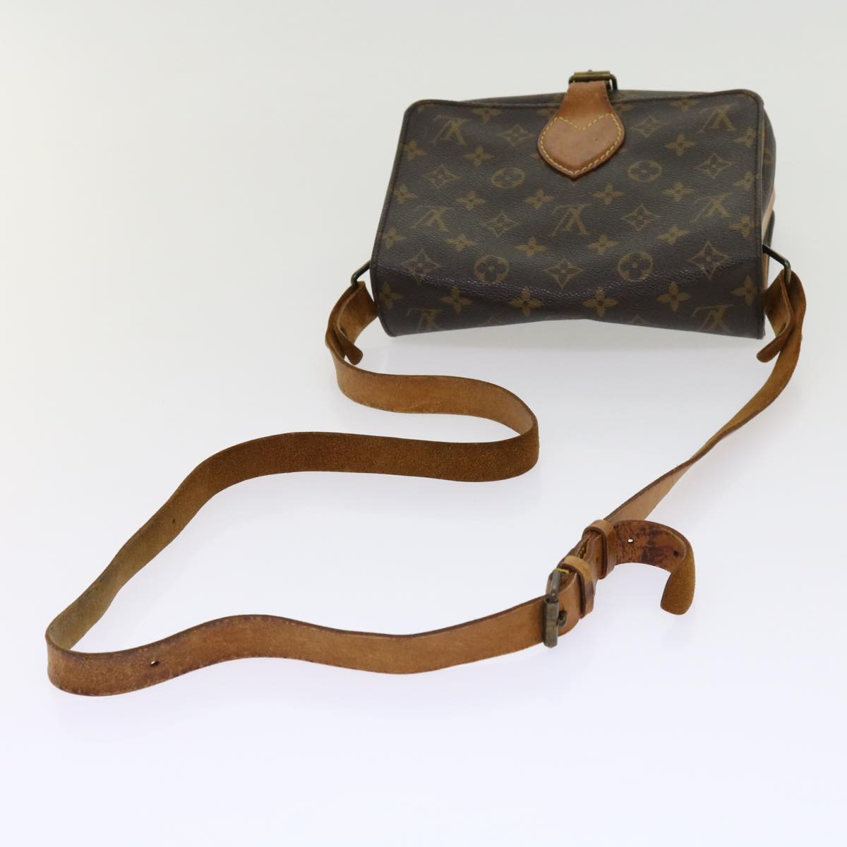 LOUIS VUITTON Monogram Cartouchiere MM Shoulder Bag M51253 LV Auth bs10866