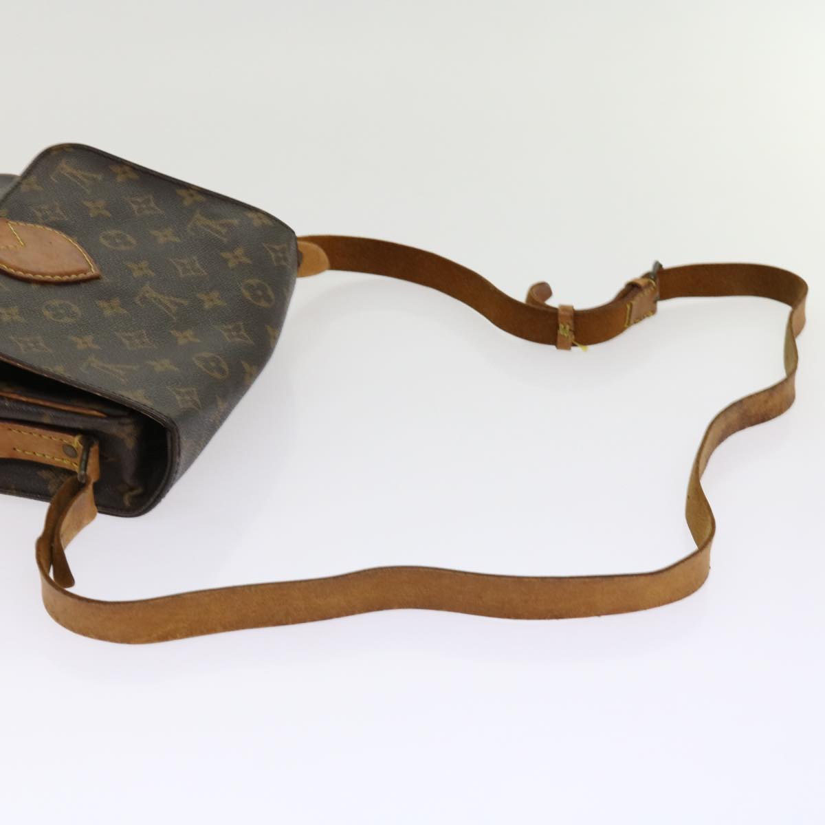 LOUIS VUITTON Monogram Cartouchiere MM Shoulder Bag M51253 LV Auth bs10866