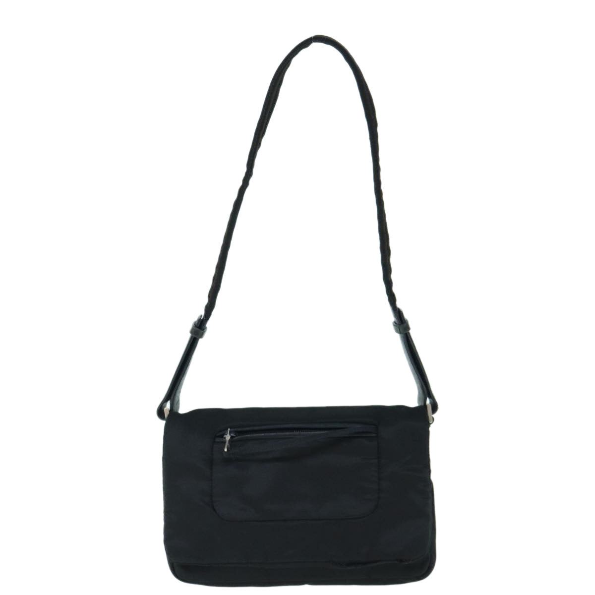 PRADA Shoulder Bag Nylon Black Auth bs10884